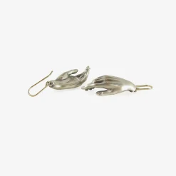 sterling silver hand earrings