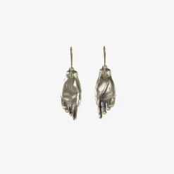 sterling silver hand earrings