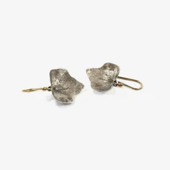 sterling silver ivy leaf earrings