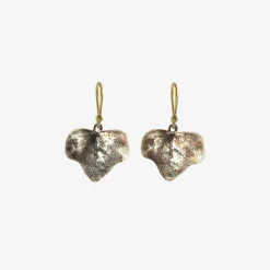 sterling silver ivy leaf earrings