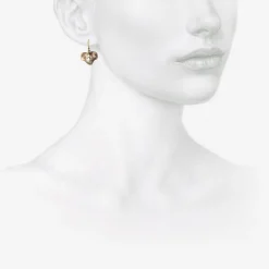 sterling silver ivy leaf earrings