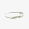 sterling silver oval bangle