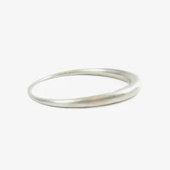 sterling silver oval bangle