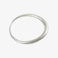 sterling silver oval bangle