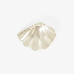 sterling silver scallop shell pin