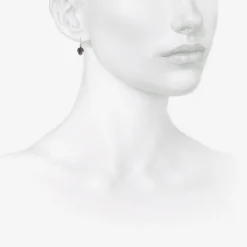 sterling silver small walnut earrings