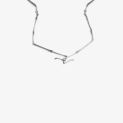 sterling silver stick bug necklace