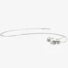 sterling silver three snail shell necklace, 17"